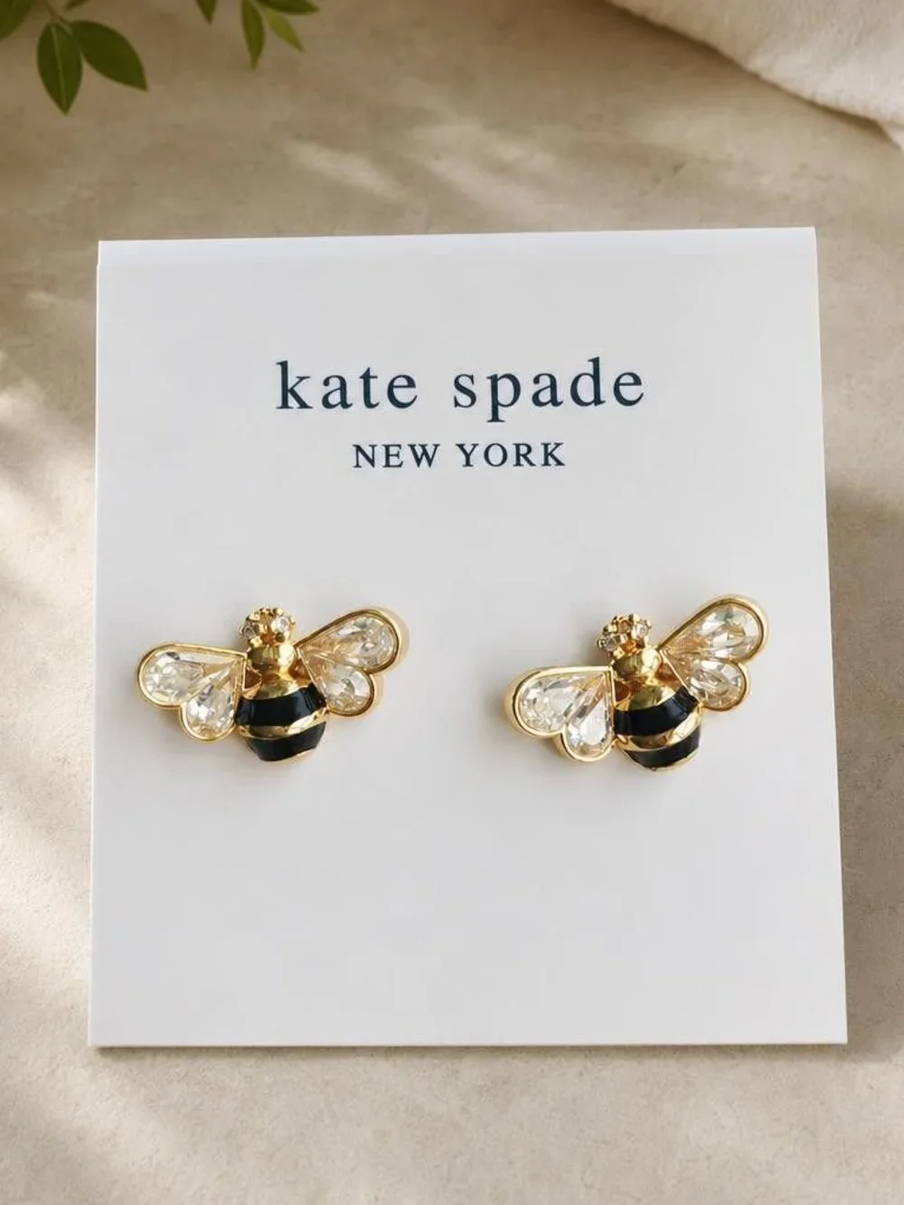 Bee stud earrings